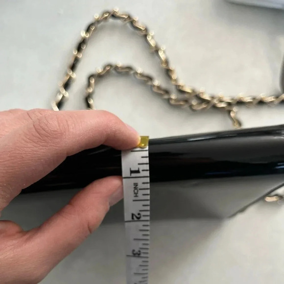 Vintage Cabrelli/ Black/ Faux leather/  Cross body bag/ Made in Canada - Picture 5 of 10